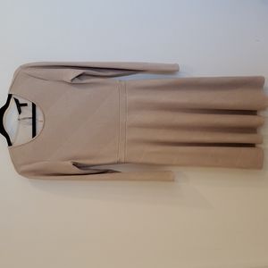 BCBG Maxazria champagne colored dress size small